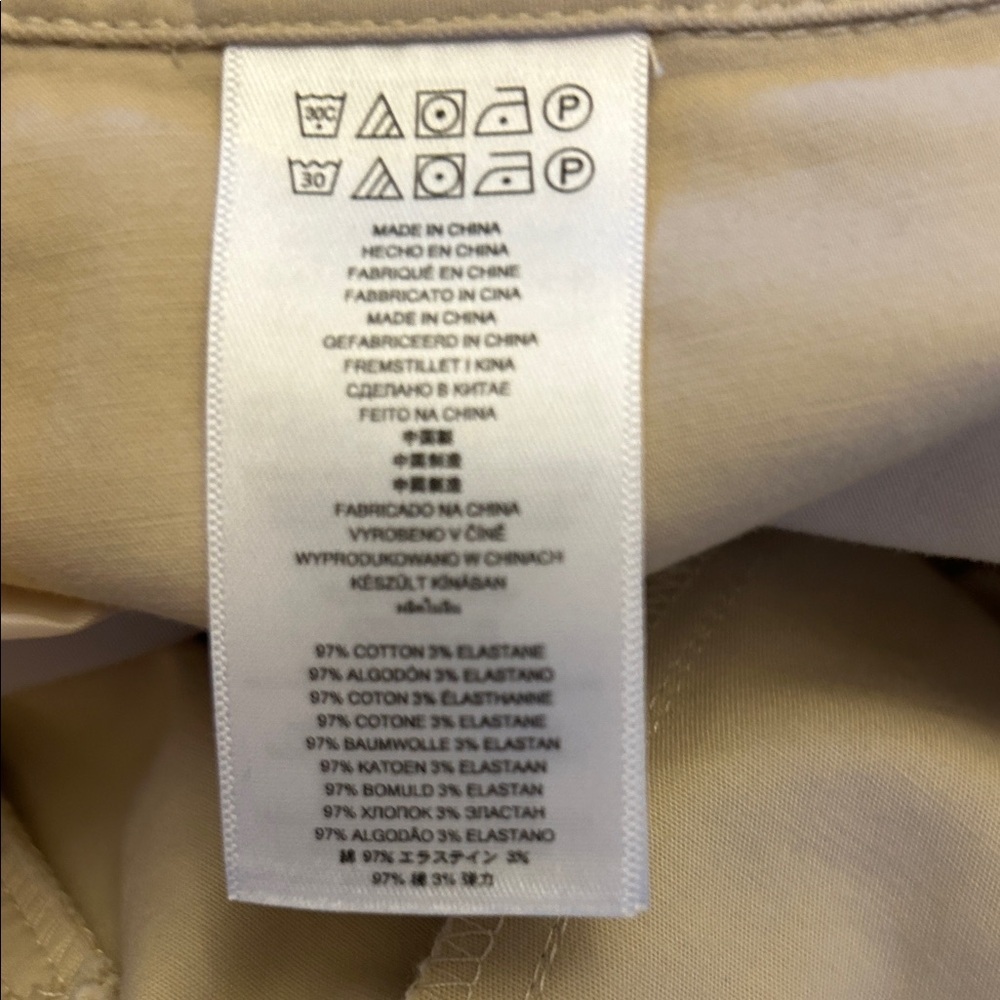 Michael Michael Kors Classic Cropped Khaki Pants Size 12 EUC - Picture 7 of 7